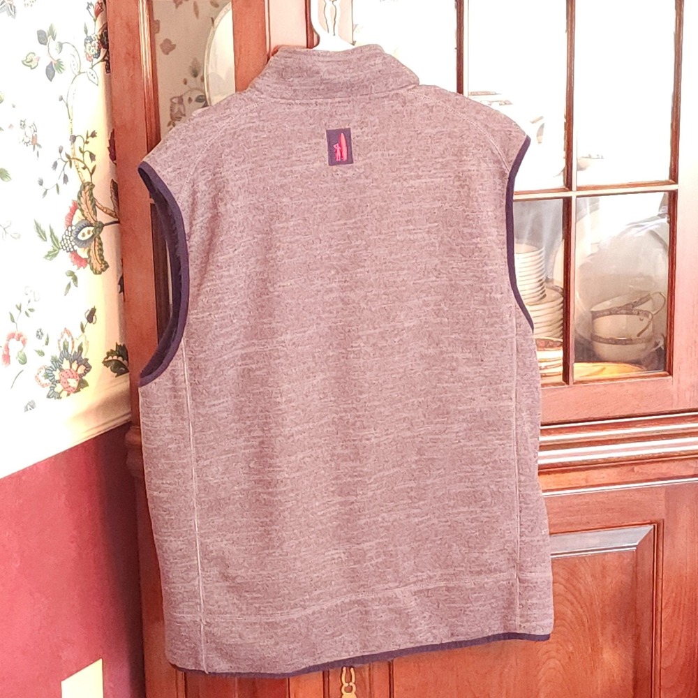 johnnie-O Phantom Fleece Full Zip Vest Men's XL Gray JMVT1010 - Picture 6 of 11